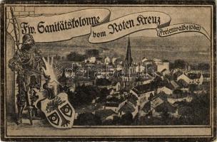 Bad Freienwalde (Oder), Fw. Sanitätskolonne vom Roten Kreuz. Art Nouveau (EK)