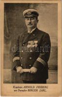 Kapitan Arnold Friberg am Dampfer Birger Jarl (EK)