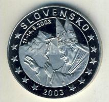 Szlovákia 2003. 5€ "II.János Pál pápa" próbaveret T:PP
