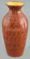 Tófej retro kerámia váza. Kézzel festett, jelzett, hibátlan. m: 26 cm