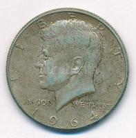 Amerikai Egyesült Államok 1964. 1/2$ Ag Kennedy T:2,2- USA 1964. 1/2 Dollar Ag Kennedy C:XF,VF Krause KM#202
