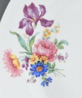 Zsolnay porcelán étkészlet, hiányos (csak 4 kistányér). Matricás, jelzett, kopásokkal