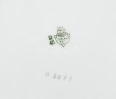 Zsolnay porcelán étkészlet, hiányos (csak 4 kistányér). Matricás, jelzett, kopásokkal