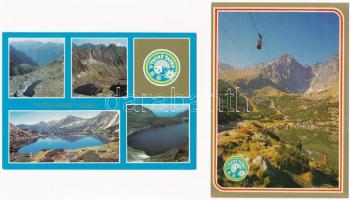67 db MODERN Magas Tátra képeslap / 67 modern Vysoké Tatry postcards (High Tatras)