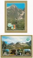 67 db MODERN Magas Tátra képeslap / 67 modern Vysoké Tatry postcards (High Tatras)
