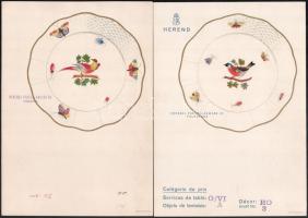 1938 A "fonott" modell kontúrrajzai. A Herendi Porcelángyár centenáriumi (1839-1939) katal...
