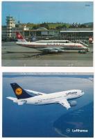 15 db MODERN motívum képeslap: repülők / 15 modern motive postcards: aircrafts