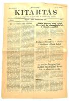 1945 Kitartás című újság I. évfolyamának 5. száma (megjelenik a körülzárt Budapesten minden reggel)