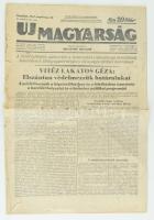 1944 Az Új Magyarország XI. évfolyamának 216. száma, benne háborúsa hírek