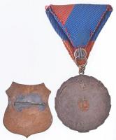 ~1970. "Veszprém Megyéért" ezüstözött, zománcozott kitüntetés mellszalagon + DN "MGT&...