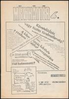 1988-1989 Mélyháttér, a BME KISZ újságának 3 db száma, az egyik kissé foltos