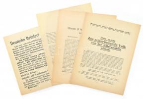 Tanácsköztársaság propaganda nyomtatványok plakátok német nyelven 4 db reprint