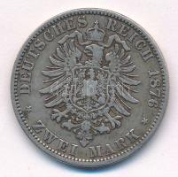 Német Birodalom 1876A 2M Ag "I. Vilmos" T:2- ph.
German Empire 1876A 2 Mark Ag C:VF edge ...