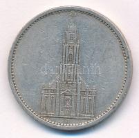 Német Harmadik Birodalom 1934A 5M Ag "Náci hatalom első évfordulója" T:2- kis ph. 
German...