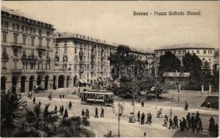 Savona, Piazza Goffredo Mameli / square, tram