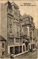 1928 Budapest II. Hotel Esplanade szálloda, a Lukács és a Császár fürdővel szemben, villamos. Zsigmond utca 38-40. Vasúti levelezőlapárusítás 6473. (EB)