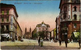 1916 Budapest VIII. Baross utca, villamos, Matild Udvar (EB)