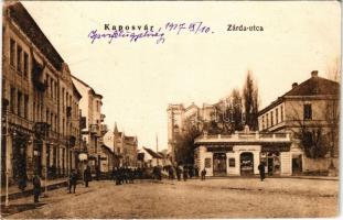 1927 Kaposvár, Zárda utca, üzletek. Steffek Gyula kiadása (EK)