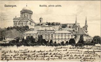1916 Esztergom, Bazilika, Prímási palota. Szőllősy Testvérek kiadása (r)