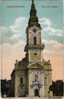 Kiskunfélegyháza, Római katolikus templom. Royko B. kiadása (kis szakadás / small tear)