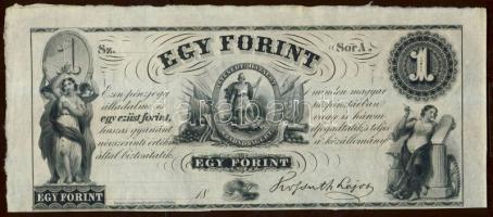 Emigrációs "Kossuth bankó" 18.. 1Ft "Sor A." T:I