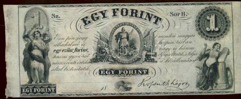 Emigrációs "Kossuth bankó" 18.. 1Ft "Sor B." T:I