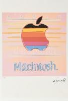 Andy Warhol (1928-1987): Apple Macintosh. Litográfia, papír. Sorszámozot 38/100 jelzett a nyomaton. Georges Israel editeur szárazpecséttel is jelzett, hozzá tanúsítvány. Lithography with attest 38,3x56,3 cm