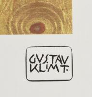 Gustav Klimt (1862-1918): Csók - The Kiss. Ofszett, papír. Sorszámozot 151/200. Jelzett a nyomaton. ...