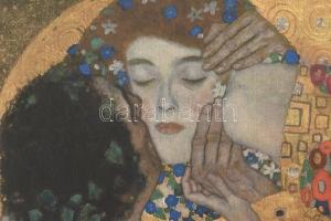 Gustav Klimt (1862-1918): Csók - The Kiss. Ofszett, papír. Sorszámozot 151/200. Jelzett a nyomaton. ...