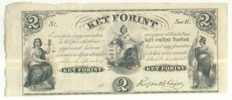 Emigrációs "Kossuth bankó" 18.. 2Ft "Sor E." T:I