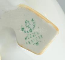 Hollóházi liba, kézzel festett, jelzett, kis kopással, m: 16 cm