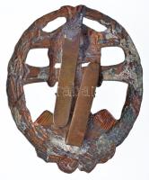 ~1940. "Csapattiszti jelvény" zománcozott kitüntető jelvény gyártói jelzés nélkül (53x43mm...