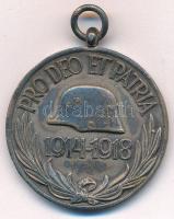 1929. "Magyar Háborús Emlékérem kardokkal, sisakkal" ezüstözött bronz kitüntetés mellszala...