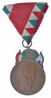 1948. 48-as Díszérem zománcozott bronz kitüntetés mellszalaggal T:2 kis zománchiba Hungary 1948. Medal of Honour 48 enamelled bronze decoration on ribbon C:XF small enamel error NMK 528.