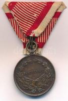 1917. "Károly Bronz Vitézségi Érem" Br kitüntetés mellszalagon. Szign.: Kautsch T:2,2-
Hu...