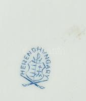 Herendi Viktória mintás áttört porcelán kaspó, kézzel festett, jelzett, kopásnyomokkal, m: 8,5 cm