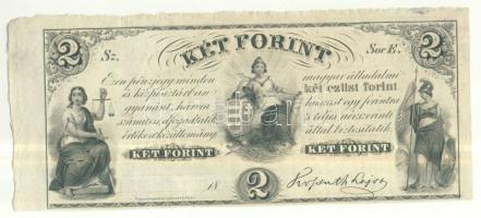 Emigrációs "Kossuth bankó" 18.. 2Ft "Sor E." T:I