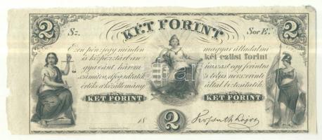 Emigrációs "Kossuth bankó" 18.. 2Ft "Sor E." T:I