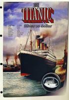 Libéria 2005. 10$ Ag "Titanic" T:PP Lefűzhető díszlapon! Csak 5000db!