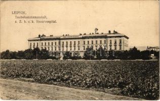 Lipník nad Becvou, Leipnik; Taubstummenanstalt, z. Z. K.u.k. Reservespital / Deaf-mute institution (military hospital) (EK)