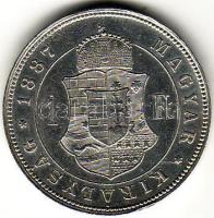 1887 1Ft ezüst T:2/3+