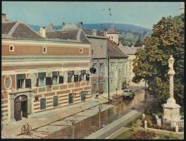 cca 1960-1980 Kőszeg, Jurisich tér, Colorvox hanglemez fotólap, 20x15 cm
