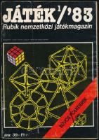 1983 Rubik nemzetközi játékmagazin, szerk.: Rubik Ernő, 48 p., számos képpel illusztrálva, kissé sérült