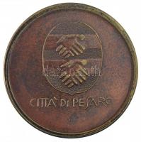 Olaszország DN Pesaro Br emlékérem eredeti tokban (55,5mm) T:1- Italy ND Pesaro Br commemorative medallion in original case (55,5mm) C:AU