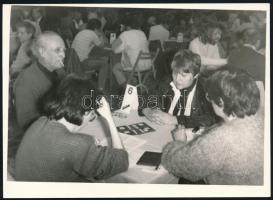 1983-1987 A Budapesti Bridzs Egyesület versenyein, rendezvényein készült felvételek, 3 db feliratozo...