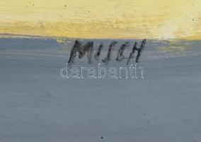 Misch Ádám (1935-1995): Gesztusok (cím nélkül), 1980-as évek eleje. Akril, kréta, farost, jelzett. 7...