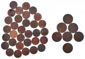 Nagy-Britannia 1971-2014. 1p-2p (39db) T:vegyes United Kingdom 1971-2014. 1 Penny - 2 Pence (39pcs) C:mixed
