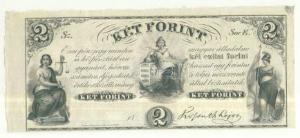 Emigrációs "Kossuth bankó" 18.. 2Ft "Sor E." T:I