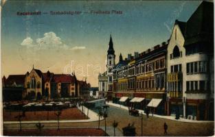 1917 Kecskemét, Szabadság tér, piac, drogéria (EK)