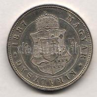1887 1Ft ezüst T:2/3+